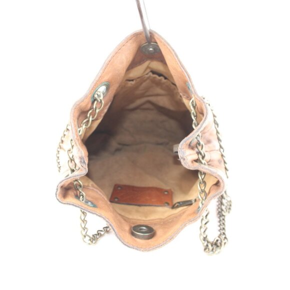 Patricia Nash Xbody Purse 9.5 x 8.5 x 1 Brown Silver Bronze Studs Leather Purse - Picture 7 of 10